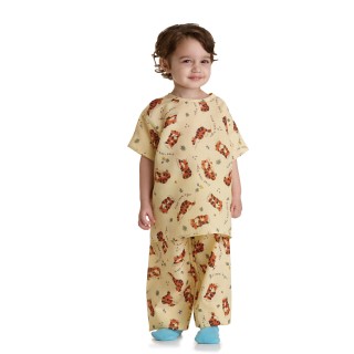 Medline # MDT011385S - PANT, PAJAMA, PED, TIGER, ELAS, YELLOW, S, 12/DZ