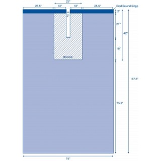 Medline # MDT013651 - SHEET, EENT, SPLIT, 75