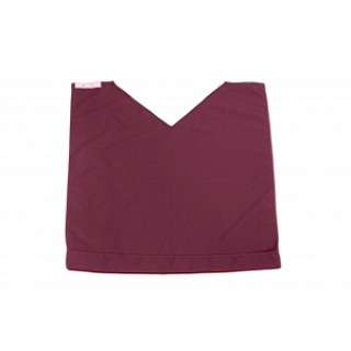 Medline # MDT014118BURG - BIB, ADULT, COMFORT FIT, BURGUNDY, 27.5X27, 12 EA/DZ, 2 DZ/CS