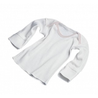 Medline # MDT2112571 - SHIRT, BABY, SLIPOVER, LONG SLV, WHITE, 3MO, 12 EA/DZ, 6 DZ/CS