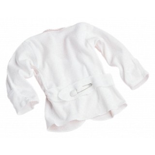 Medline # MDT2112652 - SHIRT, BABY, PINBACK, MITTN CUF, WHT, 6MO, 6DZ, 12 EA/DZ, 6 DZ/CS
