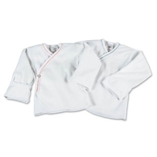 Medline # MDT2112702 - SHIRT, BABY, SNAPSIDE, MITTEN CUFF, 6MO, 6DZ, 12 EA/DZ, 6 DZ/CS