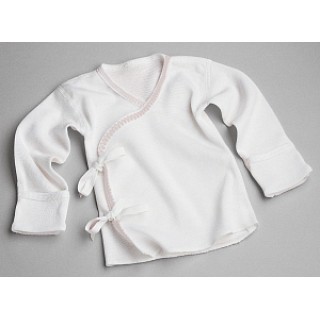 Medline # MDT2112731 - SHIRT, BABY, TIESIDE, SHORT SLEEVE, 3MO, 6DZ, 12 EA/DZ, 6 DZ/CS