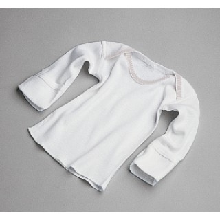 Medline # MDT2112906 - SHIRT, BABY, SLIPOVER, SHORT SLV, WHITE, 18MO, 12 EA/DZ, 6 DZ/CS