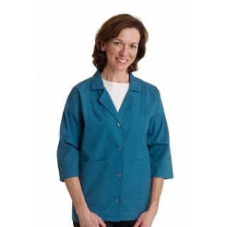 Medline # MDT76003633 - SMOCK, LADIES, 3/4 SLV, 65P/35C, MARINA, LG, 12 EA/CS