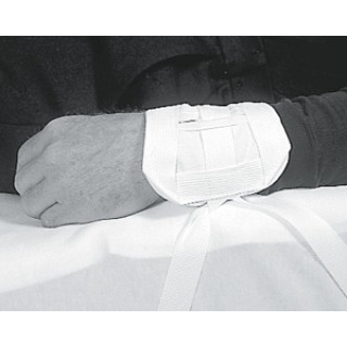 Medline # MDT829062C - HOLDER, LIMB, FLANNEL-LIND, W/DBL STRAP, 6PR, 6 EA/CS, 6 PR/CS