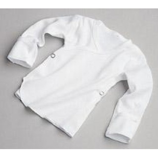 Medline # MDTDDR075S - SHIRT, BABY, SNAPSIDE, SHT SLV, CTN, WHT, 24MO, 12 EA/DZ, 12 DZ/CS