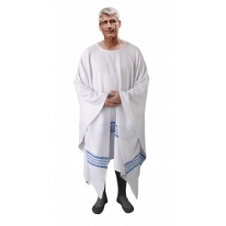 Medline # MDTFB4B20PON - PONCHO, BLUE STRIPE, 70X90, 12/CS, 12 EA/CS