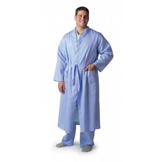 Medline # MDTHR4R04BLU - ROBE, PATIENT, BLUE, 1DZ/CS, 12 EA/DZ, 1 DZ/CS