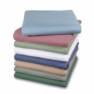 Medline # MDTSB4B25WHI - BEDSPREAD, SHAMROCK II, 76X110, WHITE 12/CS, 12 EA/CS