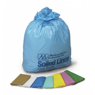 Medical Action Industries # RC101 - BAG, LAUNDRY 30.5X41, 1.3ML, CLEAR/BLUE, 250 EA/CS