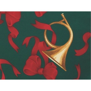 Medline # MITLHH64X64 - TABLECLOTH, HOLIDAY HORN, 64X64, EACH