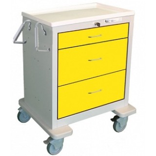 Medline # MPH01WML3 - CART, MED, 3-DRAWER, 1-4