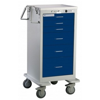 Medline # MPH01WMLJX1 - CART, MED JR, 6-DRAWER, 3-3