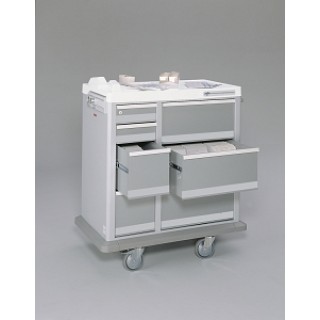 Medline # MPH01WMLLTC2 - CART, MED, 7-DRAWER, PUNCHCARD, EACH