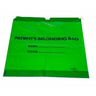Medline # NON026320LG - BAG, PATIENT BELONGING, LIME GREEN, 18X20, 250 EA/CS