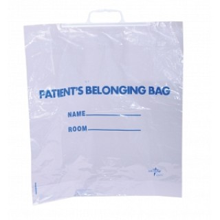 Medline # NON02634015 - BAG, PATEINT BELONGING, RIGID HANDLE, CLEAR, 250 EA/CS