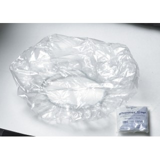 Medline # NON24373 - CAP, SHOWER, PLASTIC, CLEAR, SNGL-USE, 500 EA/CS, 5 BX/CS