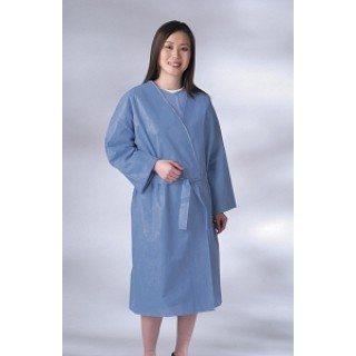 Medline # NON27148 - ROBE, MULTI LAYER, LNG SLEEVES, BLUE, REG/LG, 25 EA/CS