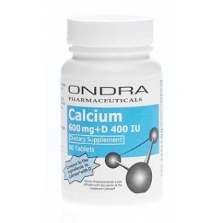 Generic # 323393 - CALCIUM 600MG+VIT D3 400 IU TAB 60/BT, 1 BT/BT