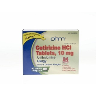 Medline # OTC6817N - CETIRIZINE 10MG TAB 90/BT, 1 BT/BT