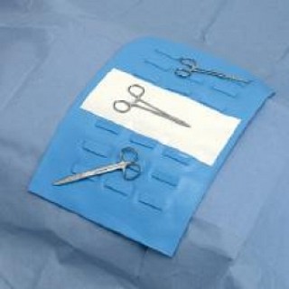 Deroyal # 25-003 - DRAPE EQUIPMENT 10INW X 16INL POLYETHELENE INSTRUMENT PAD MAGNETIC W/TRANSFER ZONE CLEAR DEROYAL LATEX-FREE STERILE DISPOSABLE 30/Case