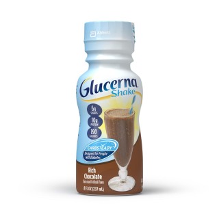 Abbott # 57804 - GLUCERNA SHAKE CHOC 8OZ BOTTLE (RETAIL), 24/CS