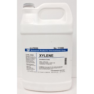 Research Products Internationl # 111056-CS - XYLENE (SCINTILLATION GRADE), 4 LITER BO, 4/CS