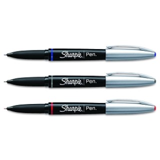 Sanford Ink # 1758054 - PEN, SHARPIE, POROUS PT, 3, AST, 3/PK