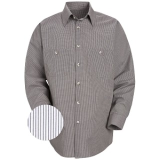 VF Workwear # SP10CW3XL - SHIRT, STRIPE, UNISEXWORK, 65P/35C, L / S, WHIT, EACH