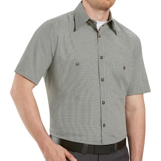 VF Workwear # SP20HKM - SHIRT, UNISEX WORK, 65P/35C, S / S, HUNT / KHAK, EACH