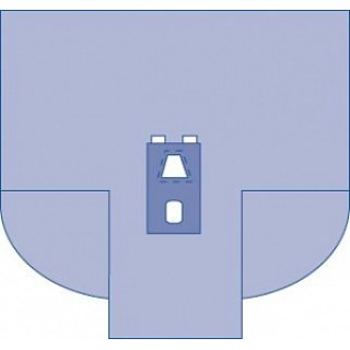 Medline # SPT-3712SCS - DRAPE LAPAROSCOPY WITH GUSSETS, 20/CS