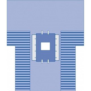 Medline # SPT-3820SCS - DRAPE LAP CHOLE W/TROUGHS, 20/CS