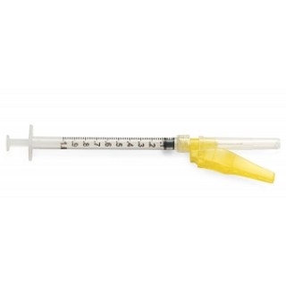 Medline # SYRS101392F - SFTY SYR, 1ML 30GX0.5IN, 1200/CS