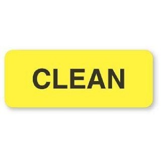 United Ad Label # CS716 - LABEL, CLEAN(FL YLLW)420/ROLL, EACH
