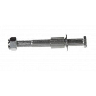 Medline # WCA806952 - AXLE AND NUT, F/REAR WHEEL, EXTRAWIDE W/C, EACH