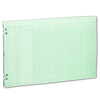 ACCO Brands # G50-12 - SHEET, 12 COL, 11X17, GN, 100/PK