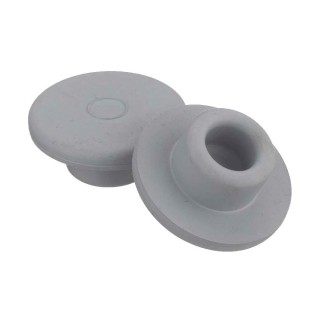 Wheaton Industries # 224100-331 - 30MM STPR, ST PLUG (15X30)GRY BUTYL, SILZD, 1000/CS