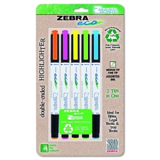 Zebra # 75005 - HILIGHTER, DBLEND, 5/ST, AST, 5/ST